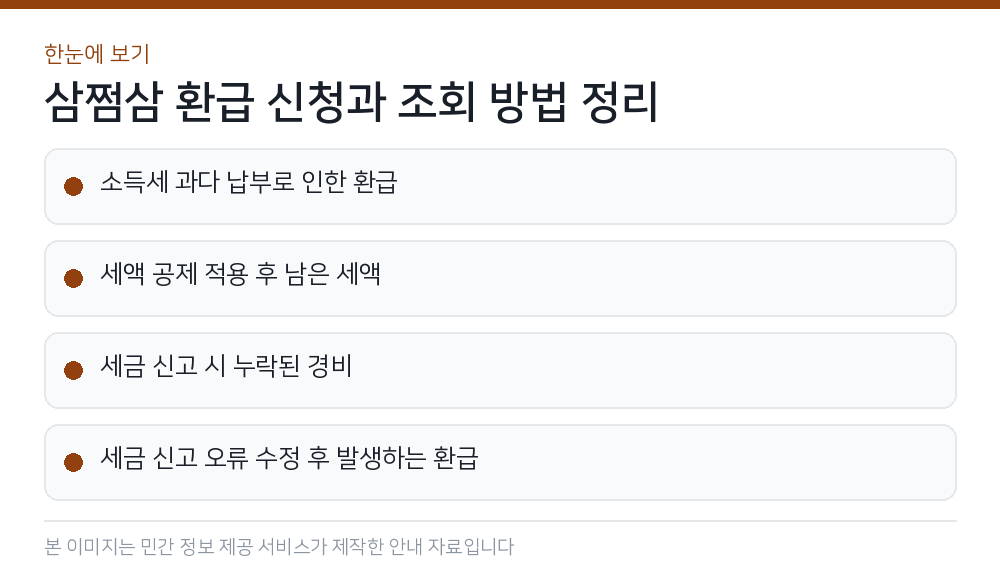 삼쩜삼 환급 신청과 조회 방법 정리 한눈에 보기
